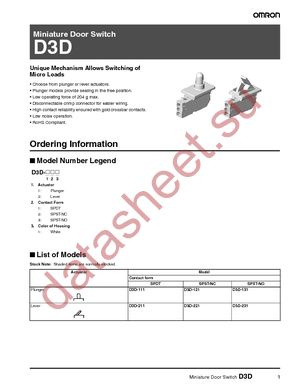 D3D-111 datasheet  